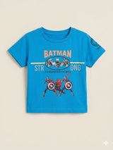 Boys Blue Graphic T-Shirt – Casual Cotton Short Sleeve Top
