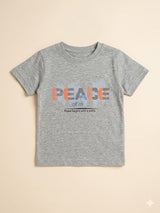 Boys Grey “Dream” Graphic T-Shirt – Casual Cotton Short Sleeve Top