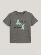 Boys Grey Graphic T-Shirt – Casual Cotton Short Sleeve Top