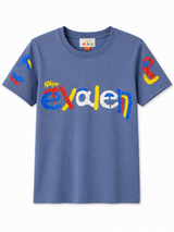 Boys Blue Graphic Printed Casual T-Shirt