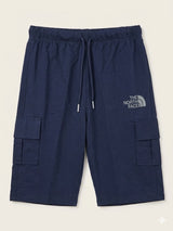 Boys Navy Blue Cargo Shorts with Utility Pockets