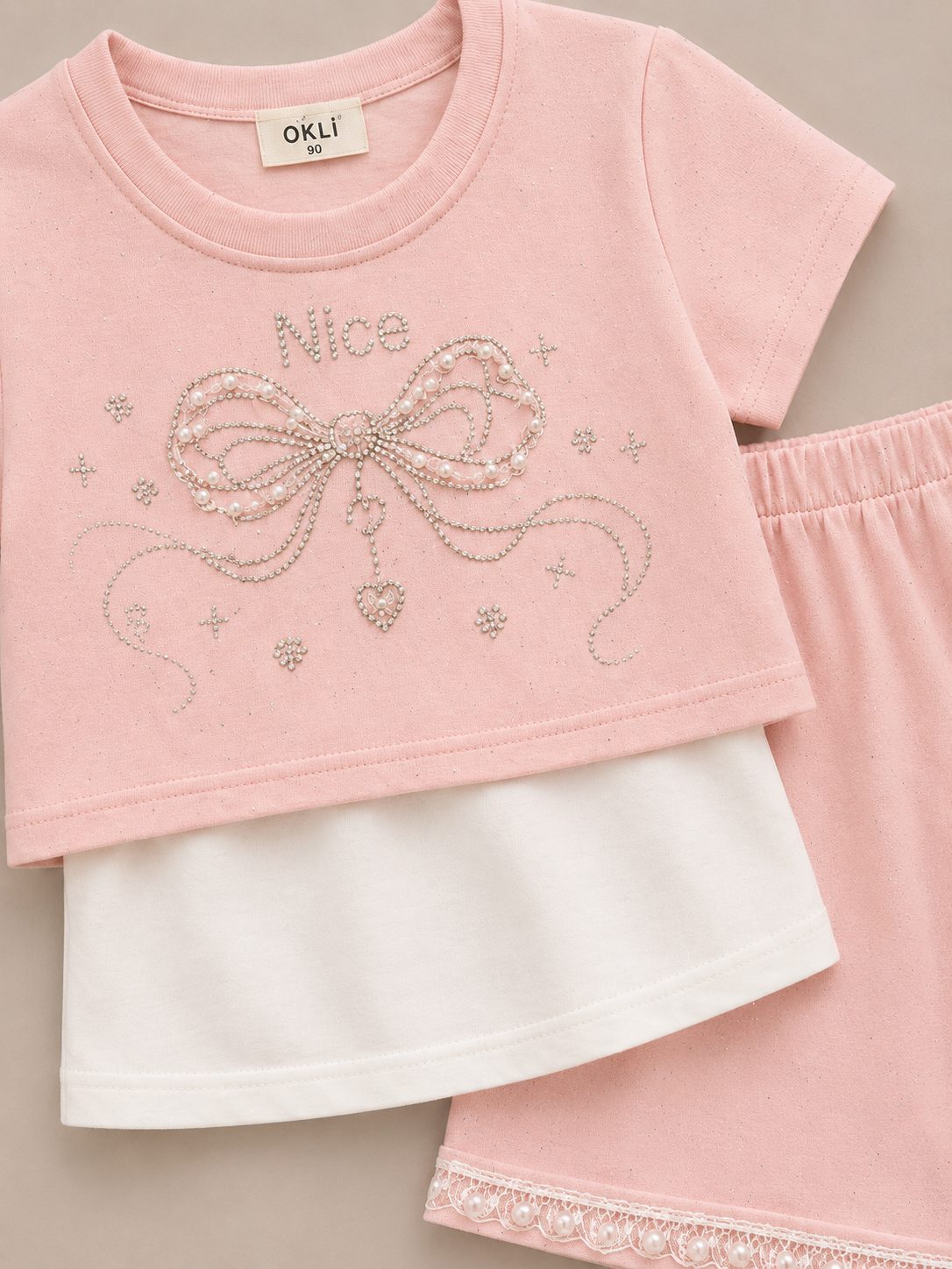 Girls Pink 2 Piece Co-Ord Set – Stylish Kids Summer Outfit