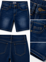 Kids Dark Blue Denim Shorts