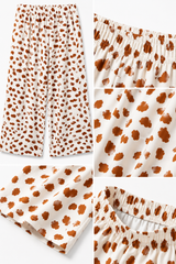 Girls Animal Print Wide Leg Culotte – Casual Summer Trousers