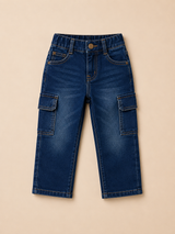 Boys Dark Blue Denim Jeans – Casual Everyday Pants