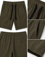 Kids Olive Green Casual Shorts
