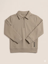 Boys Taupe Cotton Shirt – Long Sleeve Premium Kids Shirt