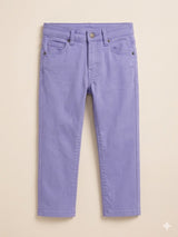 Boys Lavender Casual Pants – Soft Cotton Everyday Trousers