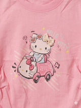 Girls Pink Hello Kitty Printed T-Shirt