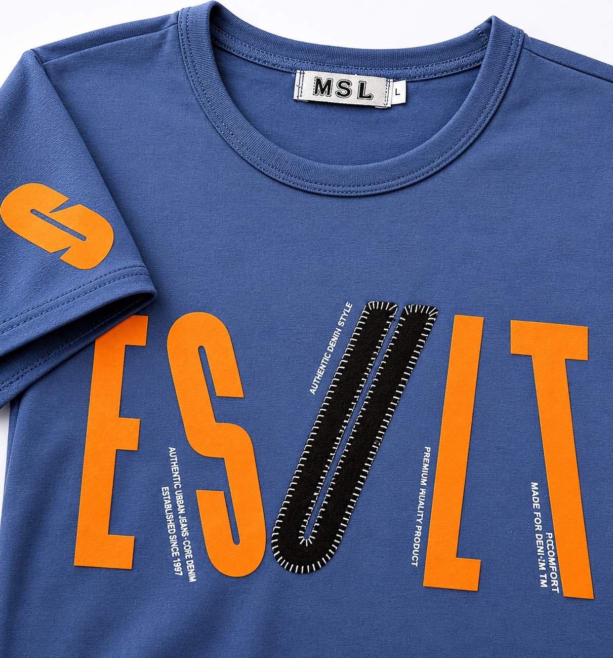 Boys Blue Graphic Printed T-Shirt
