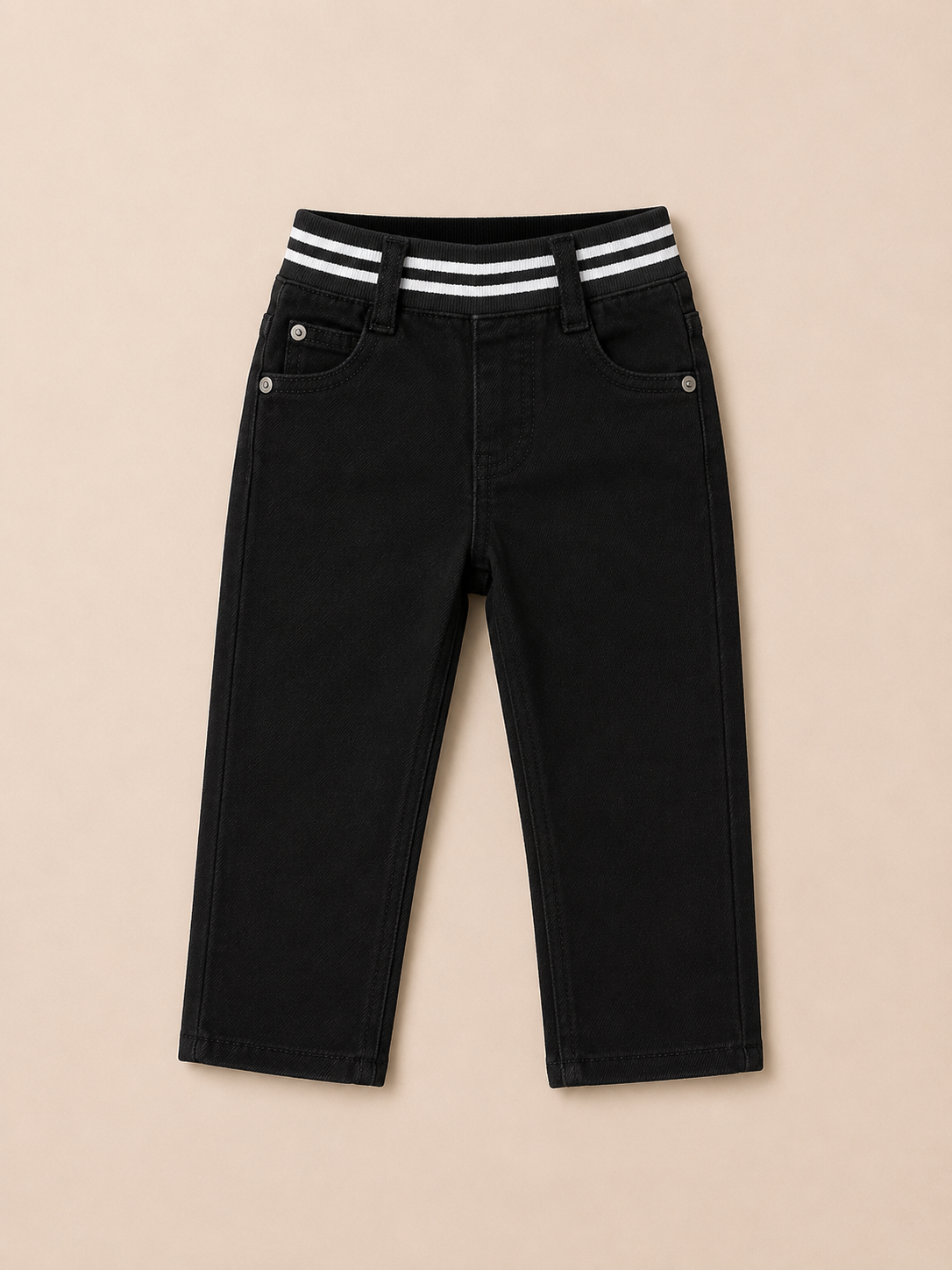 Boys Black Casual Pants – Soft Cotton Everyday Trousers