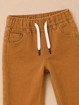 Boys Camel Brown Casual Pants – Soft Cotton Everyday Trousers