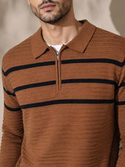 Men old money knitted shirt