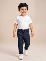 Boys Navy Blue Casual Pants – Soft Cotton Everyday Trousers