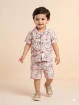 Boys Shirt & Shorts Set – Casual Cotton Summer Outfit