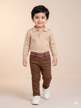 Boys Brown Casual Pants – Soft Cotton Everyday Trousers