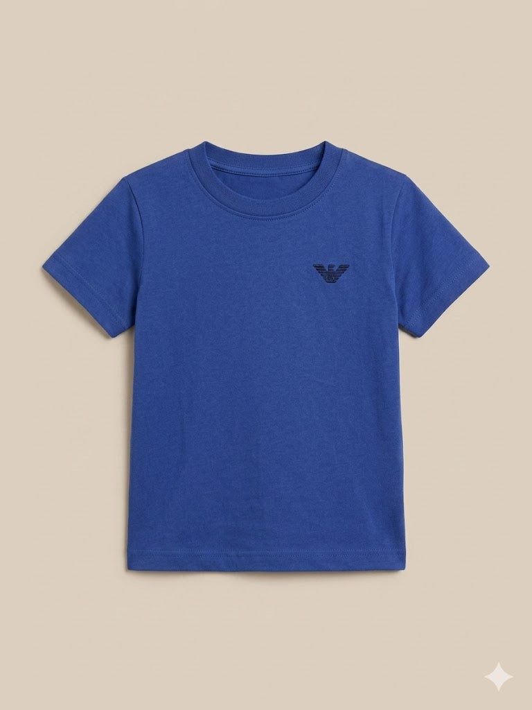 Boys Royal Blue Basic T-Shirt – Casual Cotton Short Sleeve Top