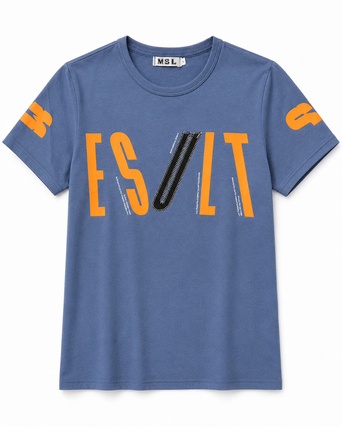 Boys Blue Graphic Printed T-Shirt