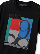 Boys Black Graphic Printed T-Shirt