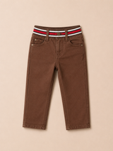 Boys Brown Casual Pants – Soft Cotton Everyday Trousers